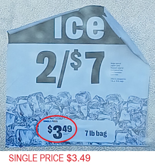 ICE 2/$7 ... $3.49 single price