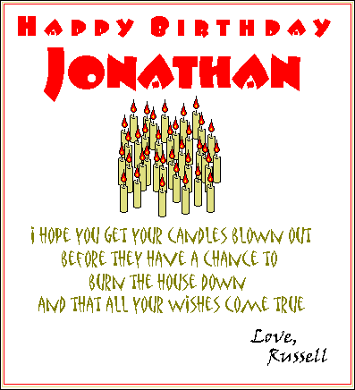 Happy Birthday, Jon!